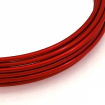 Fil d'aluminium 2 mm - rouge - 3 mètres