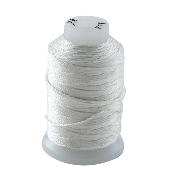 Fil de soie blanc en 0,42 mm vendu par 5 m