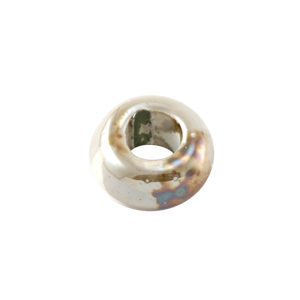 Rondelle céramique - beige / crème