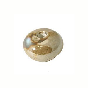 Perle en céramique - beige / crème