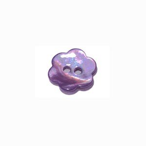 Bouton fleur nacré brillant - mauve