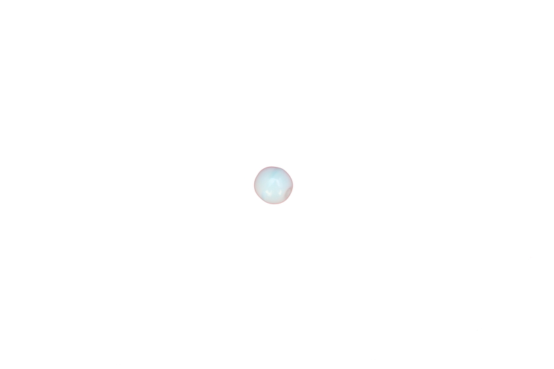 Perle en verre ronde - bleu clair x10