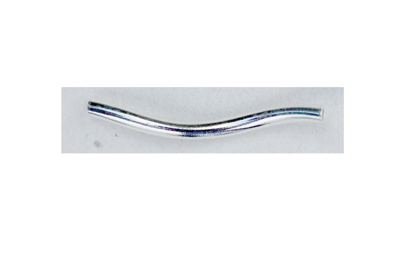 Tube tordu 25 mm /2 mm de large- en argent 925