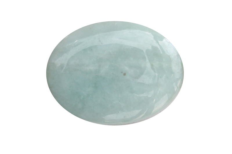Perle en pierre naturelle - Jade Birman - ovale