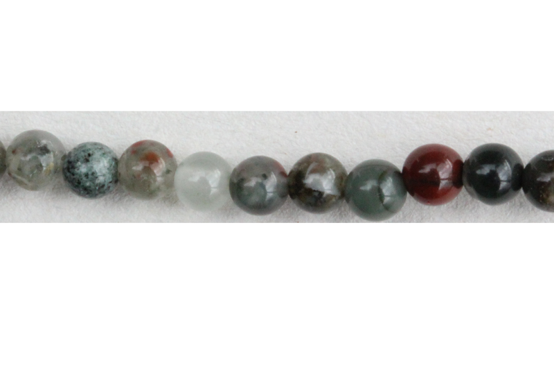 Perle en pierre naturelle - Agate dendrite