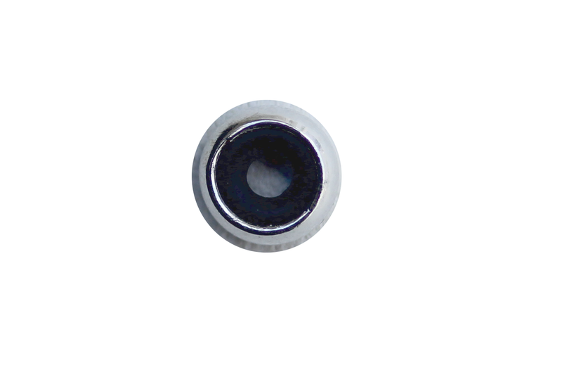 Anneaux avec silicone noir pour bloquer les perles - en argent 925