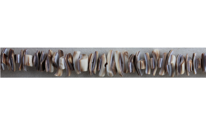 Moreaux de coquillages rectangulaire -rose beige blanc