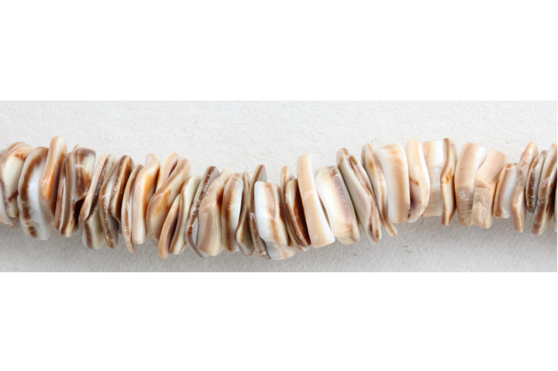Moreaux de coquillages rectangulaire - beige blanc