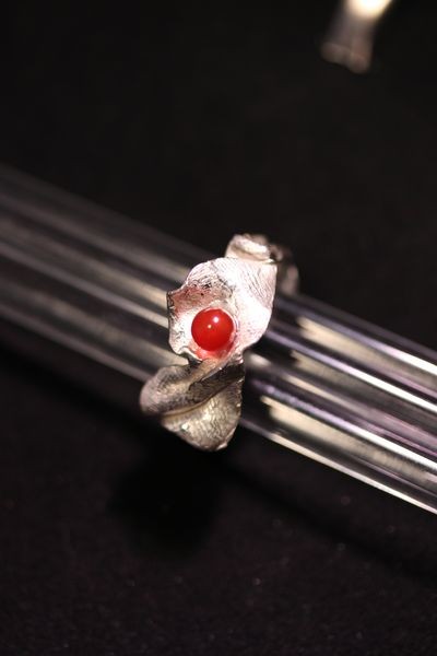 Bague le feuillage - bijoux en argent 925 - collection les chiffonnées