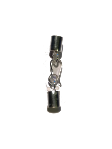 Fermoir et embouts pour cordon rond de 5 mm - en argent 925