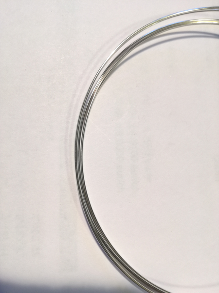 Fil rond en argent 925 - 0,7 mm par 20 cm