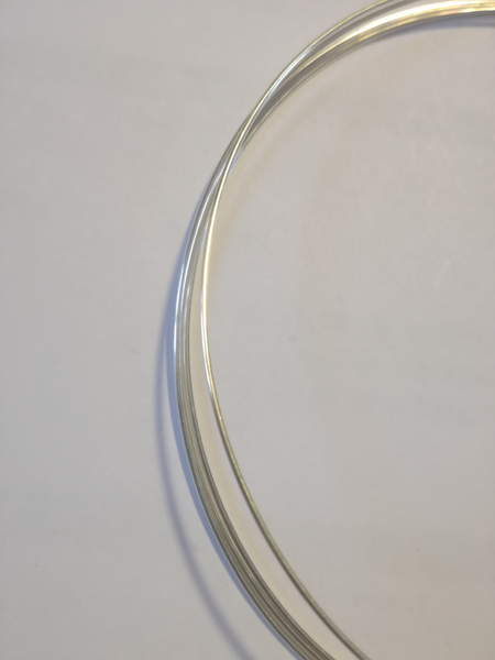 Fil rond en argent 925 - 0,5 mm par 20 cm