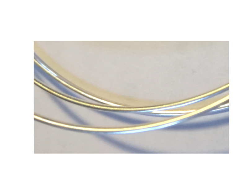 Fil rond en argent 925 - 1 mm par 20 cm