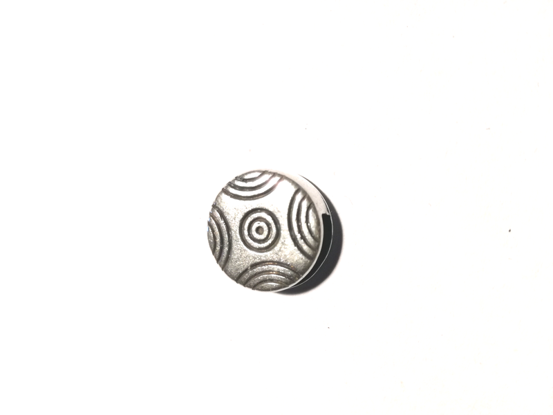 Intermédiaire rond géométrique pour bracelet de cuir