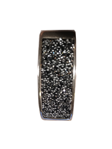 Intermédiaire Swarovski 10mm rectangle pour bracelet de cuir plat