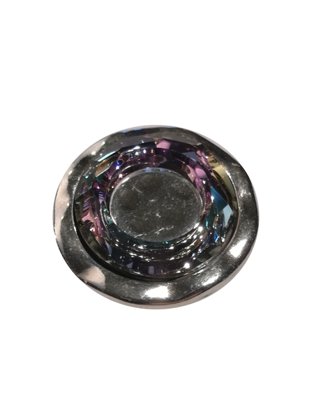 Intermédiaire Swarovski 10mm rond pour bracelet de cuir plat