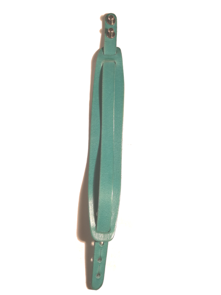 bracelet fini en cuir bleu turquoise à personnaliser à volonté