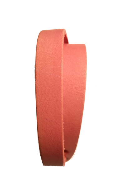 bracelet fini en cuir rose à personnaliser à volonté