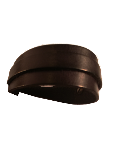 bracelet fini en cuir noir à personnaliser à volonté