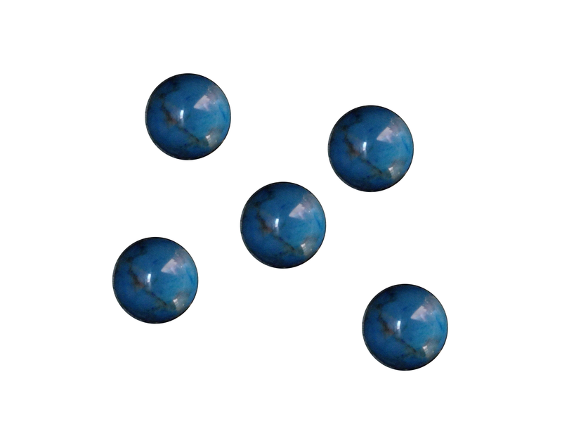 Cabochon pierre semi-précieuse turquoise 12 mm