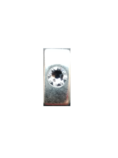 Intermédiaire Swarovski rectangle pour bracelet de cuir plat