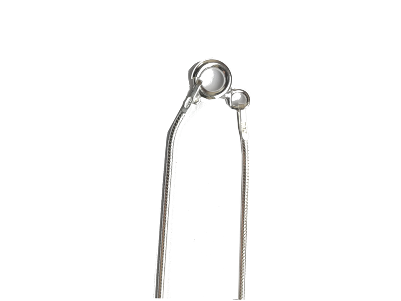 Chaîne finie avec fermoir 40 cm - collier serpent - en argent 925