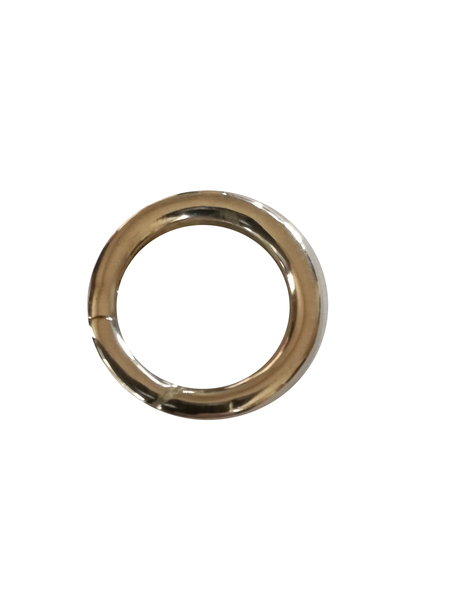 Fermoir rond avec ressort 15 mm en argent 925