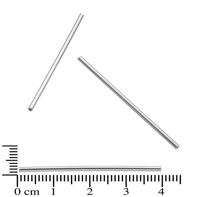 Tube 1,5 x 40 mm - en argent 925