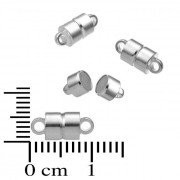 Fermoir aimanté anneaux 1cm - en argent 925