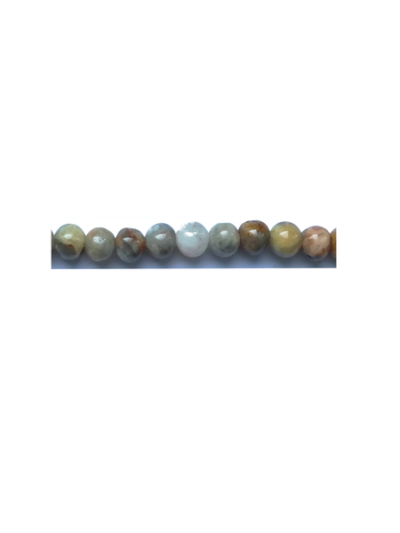 Perle en pierre naturelle Aventurine - ronde - multi couleur - 6 mm - fil de 40cm