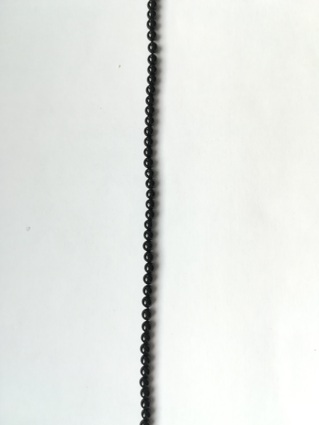 Perle en pierre naturelle - onyx - 2 mm - vendu par fil