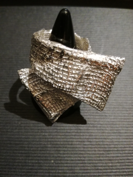 Bague l'écharpe - bijoux en argent 925 - collection les chiffonnées