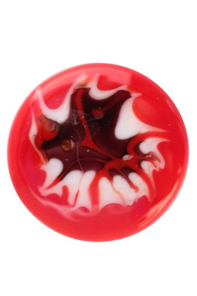Cabochon en verre artisanal - rouge
