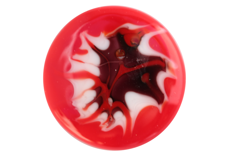Cabochon en verre artisanal - rouge