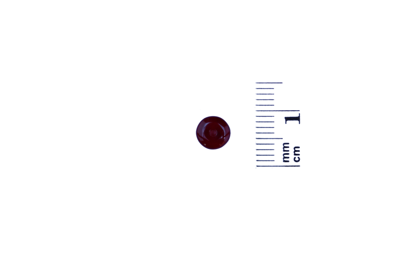 Perle en verre ronde en forme de roue -rouge x 20