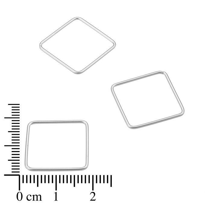Carré plat 1,5 cm - en argent 925