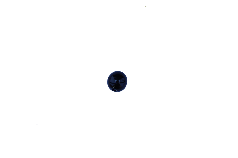 Perle en verre ronde - noir x 10