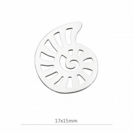 Intermédiaire coquillage - en argent 925