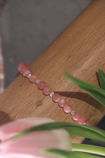Bracelet en pierre naturelle - Rhodochrosite