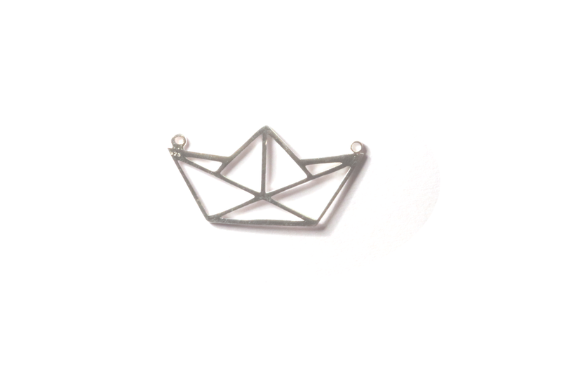 Breloque en forme de bateau en argent 925