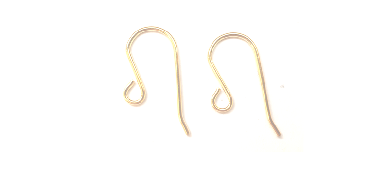 Attache boucles d'oreille - Fils d'oreille - argent 925 plaqué or la paire