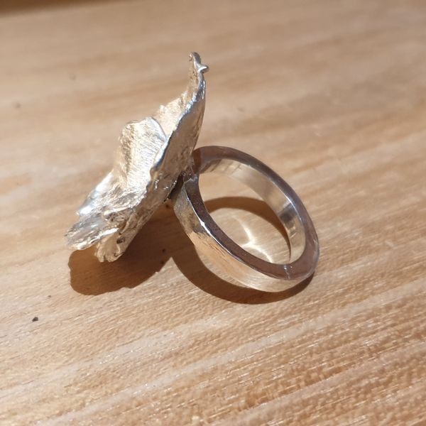 Bague la fleur - bijoux en argent 925 - collection Karin Fontaine