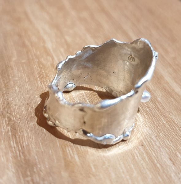 Bague les perles - bijoux en argent 925 - collection Karin Fontaine