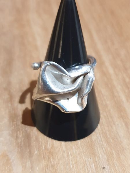 Bague la feuille - bijoux en argent 925 - collection Karin Fontaine