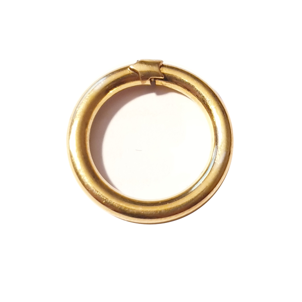 Fermoirs anneaux ouverture clip,- en argent 925 plaqué or