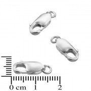 Fermoirs rectangulaires 13,6 mm - en argent 925