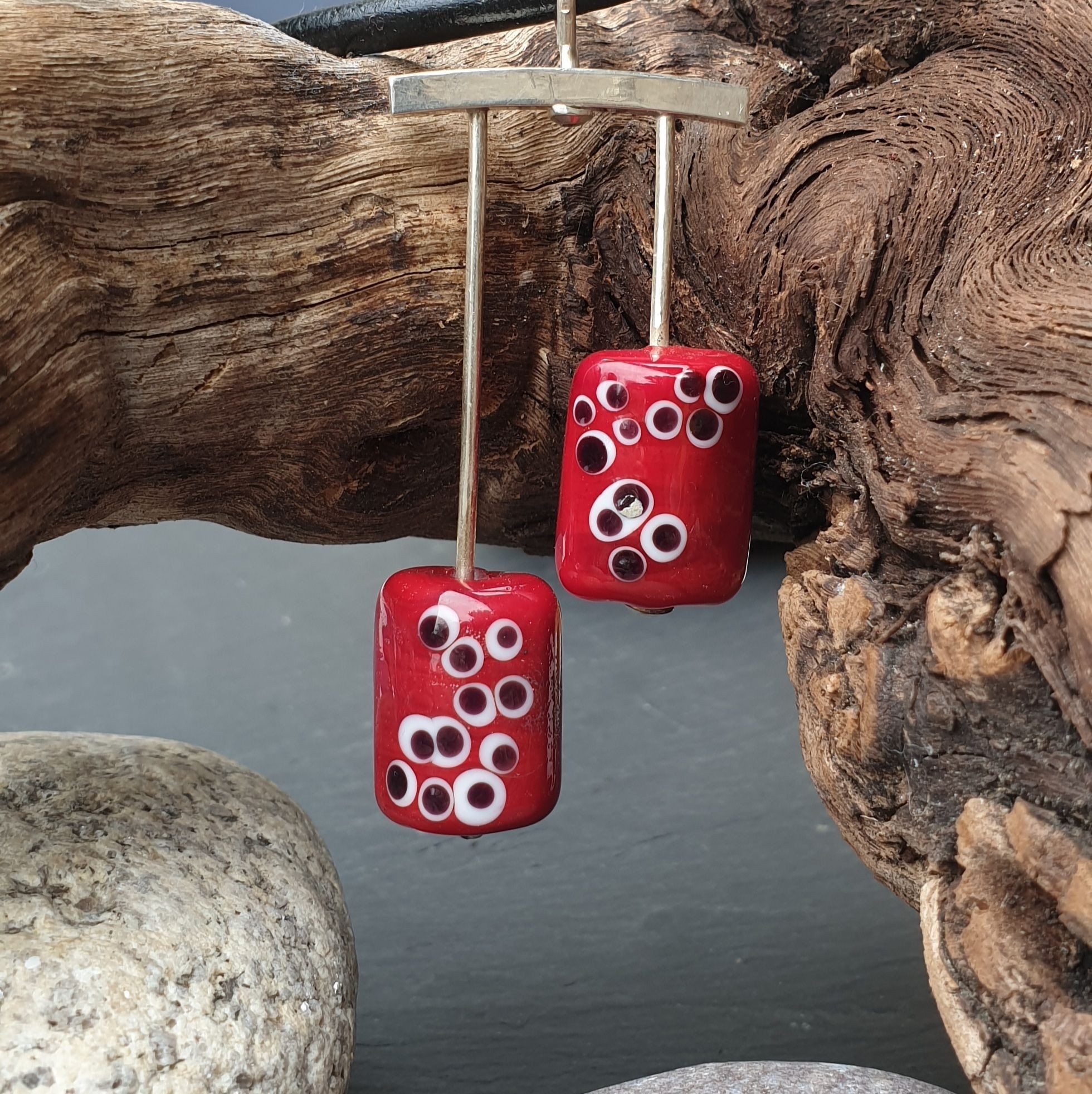 Pendentif collection orientale - la pendule rouge
