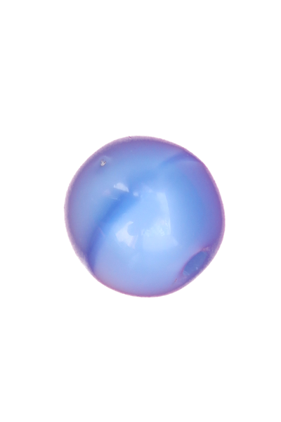 Perle en verre ronde - bleu clair x 10