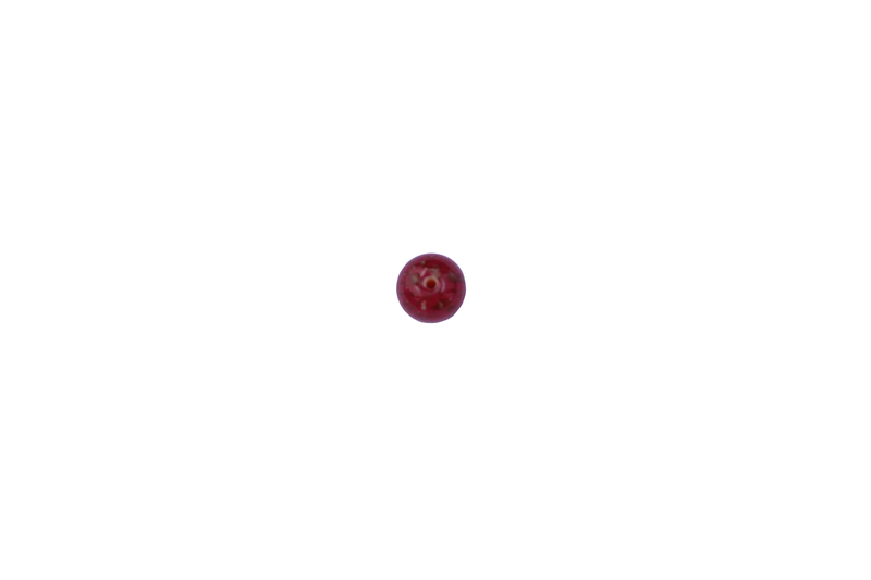 Perle en verre ronde - rose foncé pailleté x 10