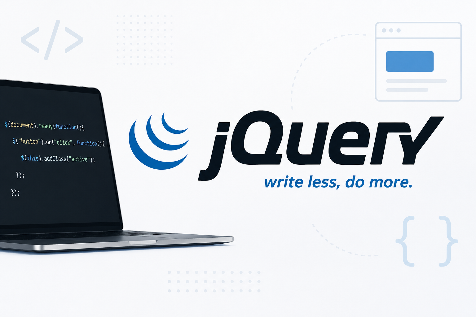 😅 ueh ... tu é front, como é que nunca trabalhou com jQuery??
